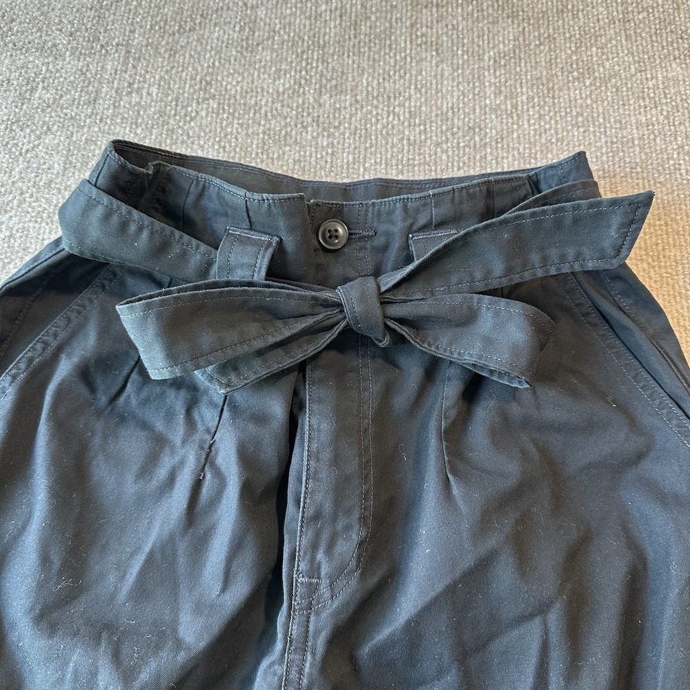 Polo Ralph Lauren Belted Twill Woman's Trousers Black Size‎ 00 - Picture 3 of 9